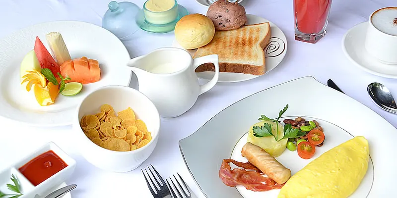 お子様用も選べる朝食