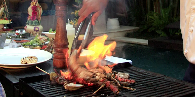 ヴィラ内BBQ